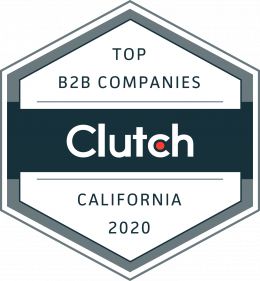 Clutch award for Top Business to Business Company of 2020.