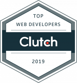 Clutch award for Top Web Developers in 2019.